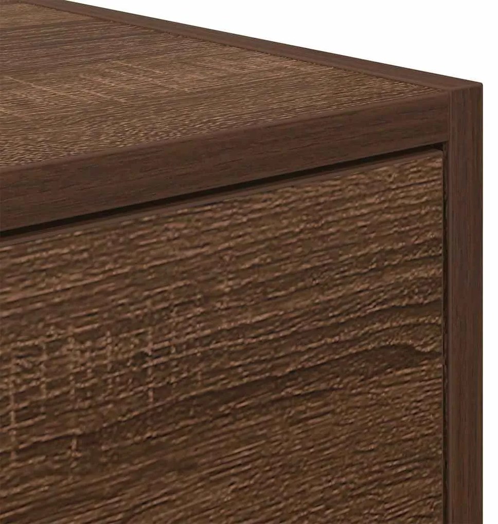 Móveis de TV 2pcs 80x31x25,5cm deriv. madeira carvalho castanho