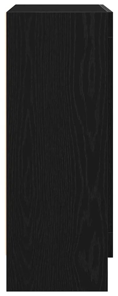 Armário de Livros de Carvalho Preto - 82,5x30,5x80 cm - Móveis de Made