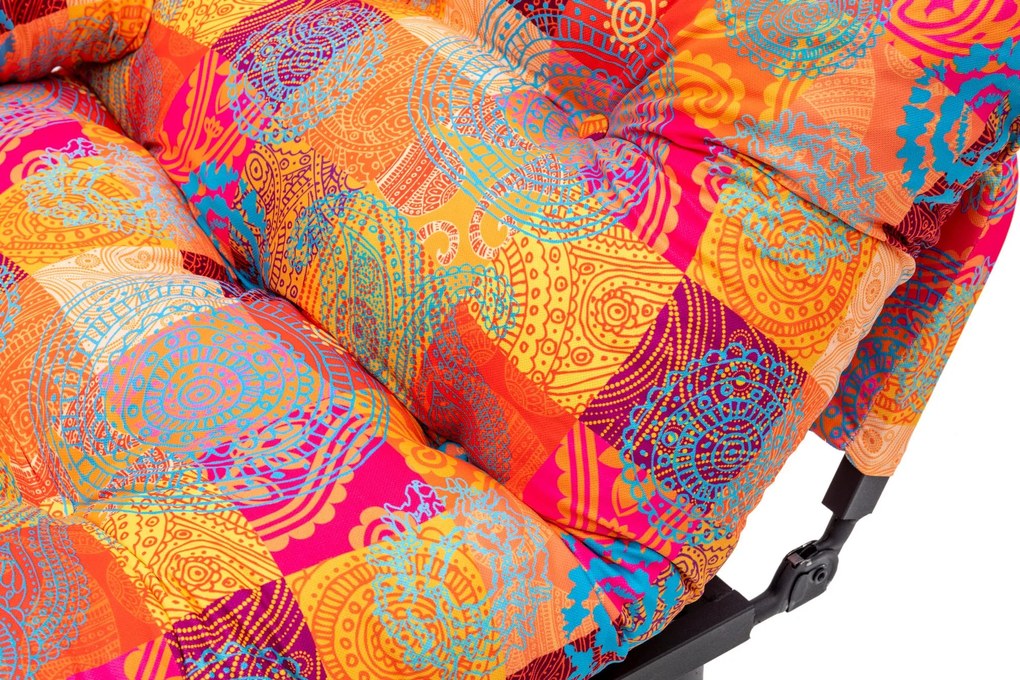 Sofá-Cama de 2 Lugares Nitta – Multicolor – 155x80x70 cm