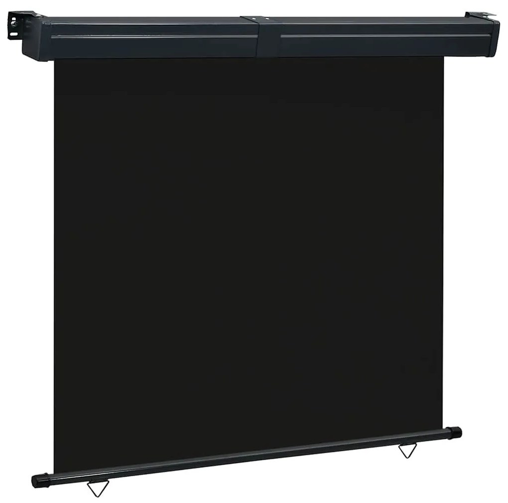 vidaXL Toldo lateral para varanda 175x250 cm preto