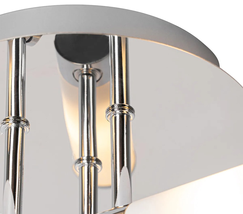 Candeeiro de teto moderno para casa de banho cromado 3 luzes IP44 - Bath Moderno