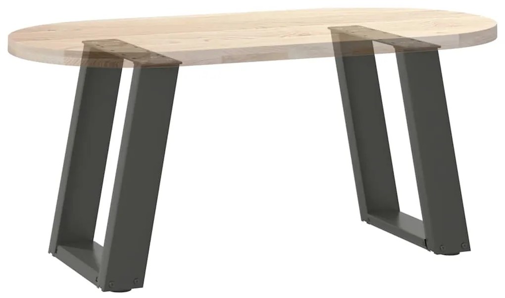 Pés para mesa de centro em forma de U, 2 peças, antracite, 38x(42-43)