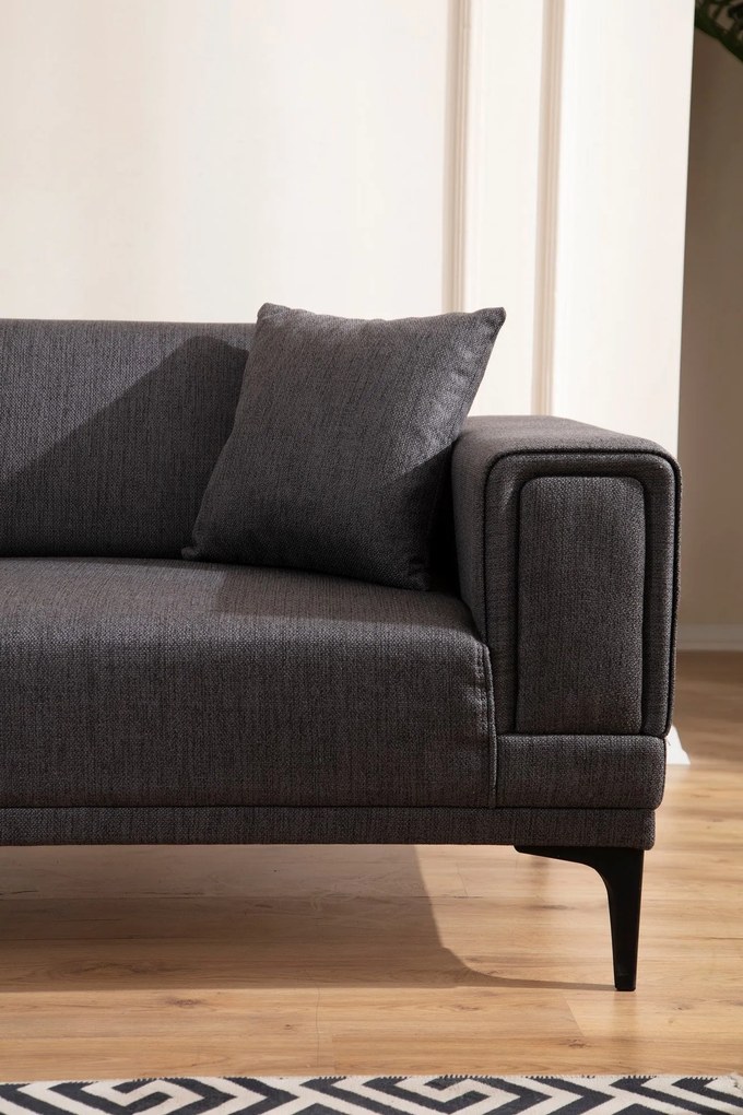 Sofá de 2 Lugares Horizon – Cinzento Escuro – 170 x 85 x 77 cm