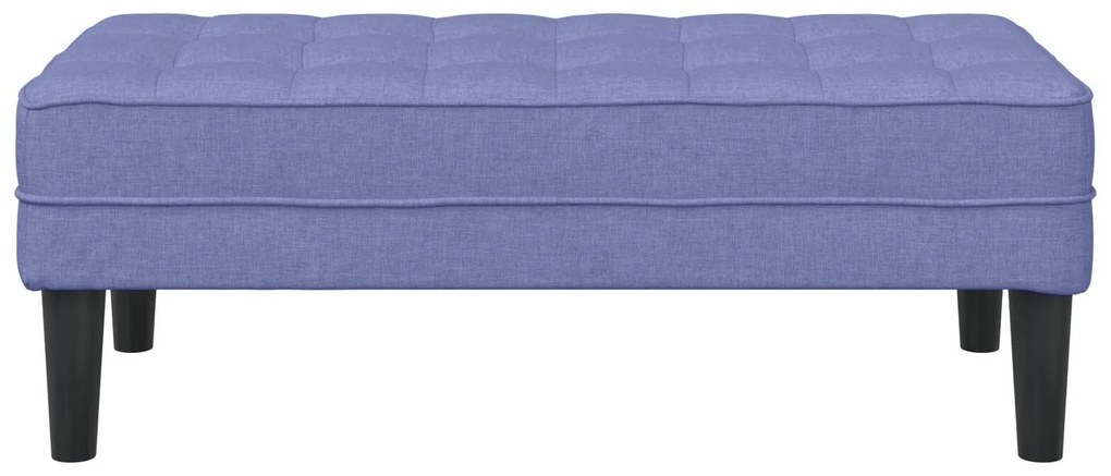 Banco vidaXL Jeans Azul 113x57x39 cm Tecido
