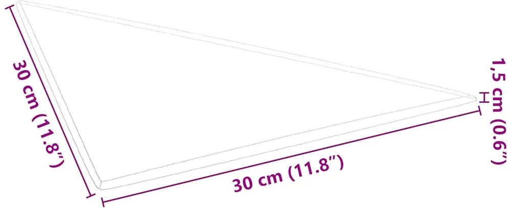 Painel de parede 12 pcs 30x30 cm veludo 0,54 m² rosa