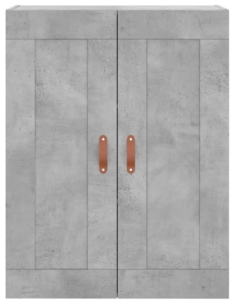 Armário de parede 69,5x34x90 cm deriv. madeira cinzento cimento