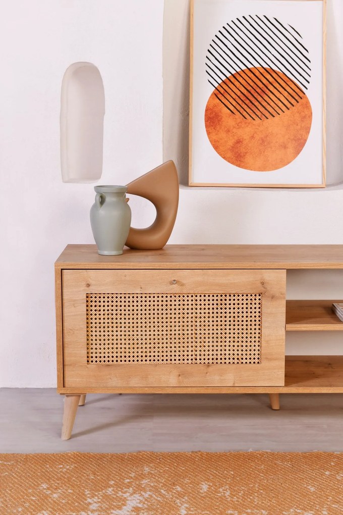 Móvel TV Hazeran – Carvalho – 138 cm x 55 cm x 41 cm