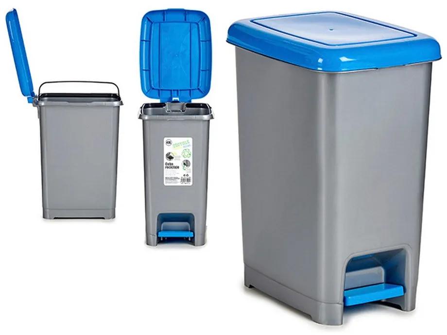 Caixote do Lixo com Pedal Azul Plástico 40 L (31 x 55,5 x 42,5 cm)