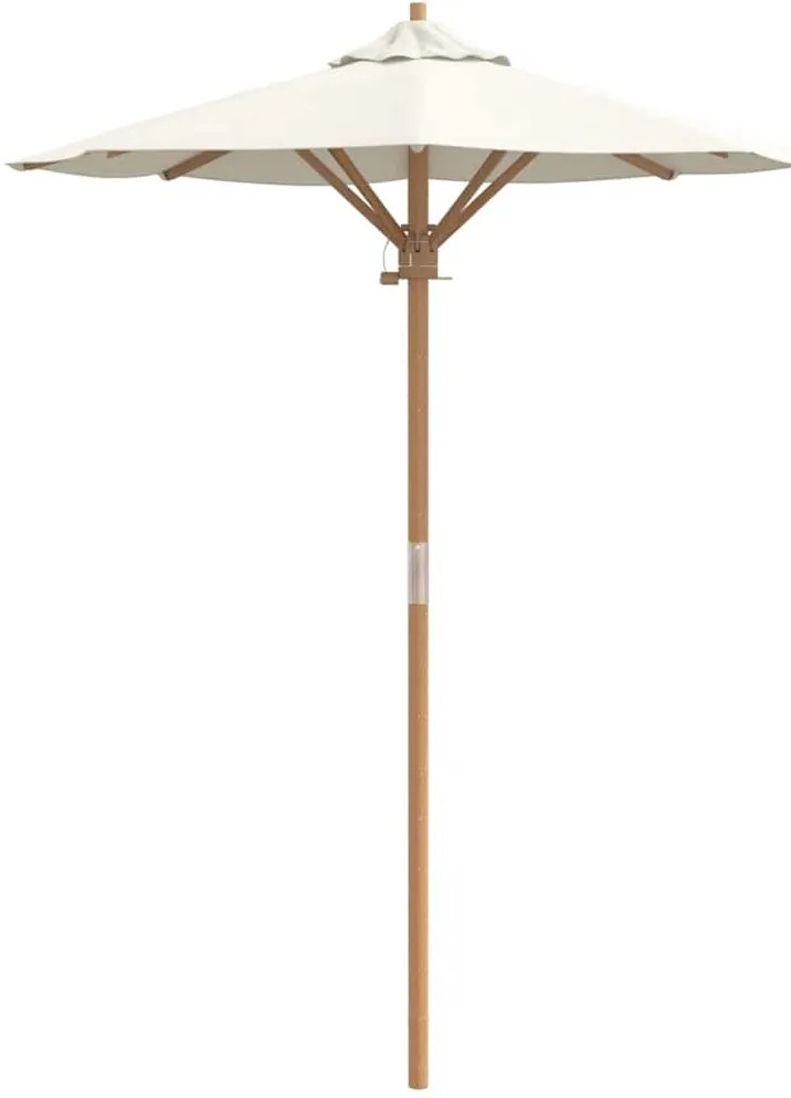 Guarda-Sol Creme Branco 150 x 210 cm - Bambu