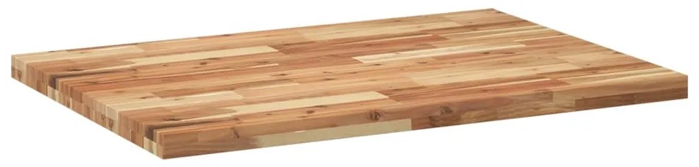 Tampo de secretária 80x70x4 cm acácia maciça acabamento a óleo