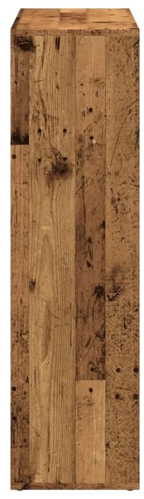 Estante divisória 102x29x103,5 cm deriv. madeira madeira velha