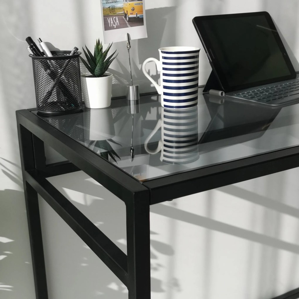 Secretária Network – Preto – 100x75x45 cm