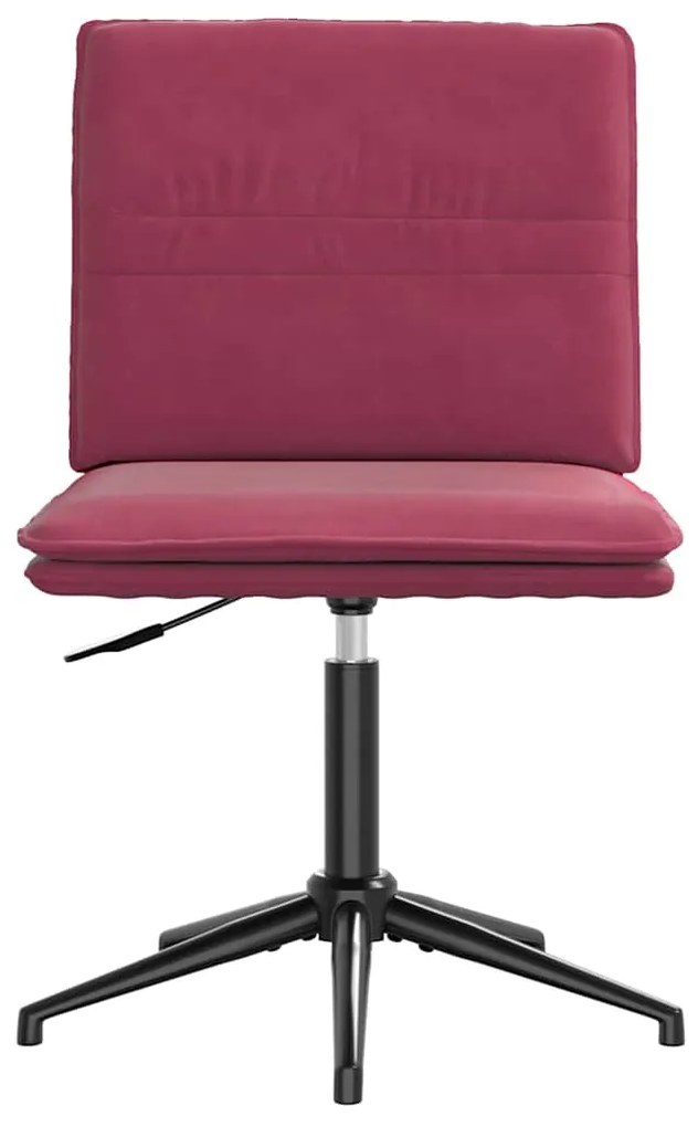 Cadeira de jantar veludo vermelho tinto