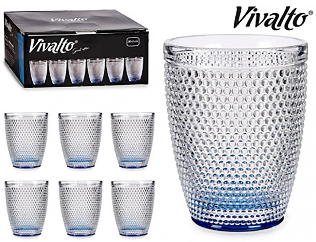 Conjunto 6 copos | Fundo Azul