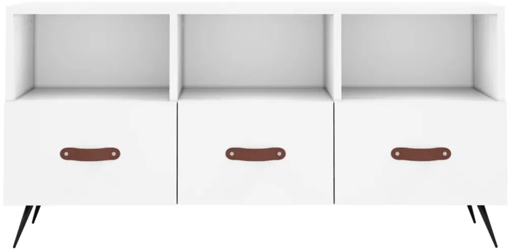 Móvel de TV 102x36x50 cm derivados de madeira branco