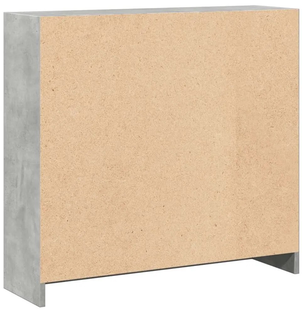 Estante 80x24x75 cm contraplacado cinzento cimento