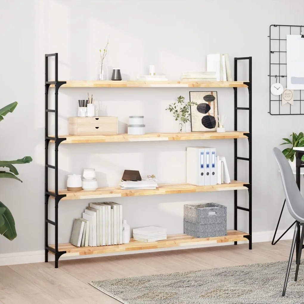 vidaXL Prateleira flutuante 120x20x4 cm acácia maciça não tratada