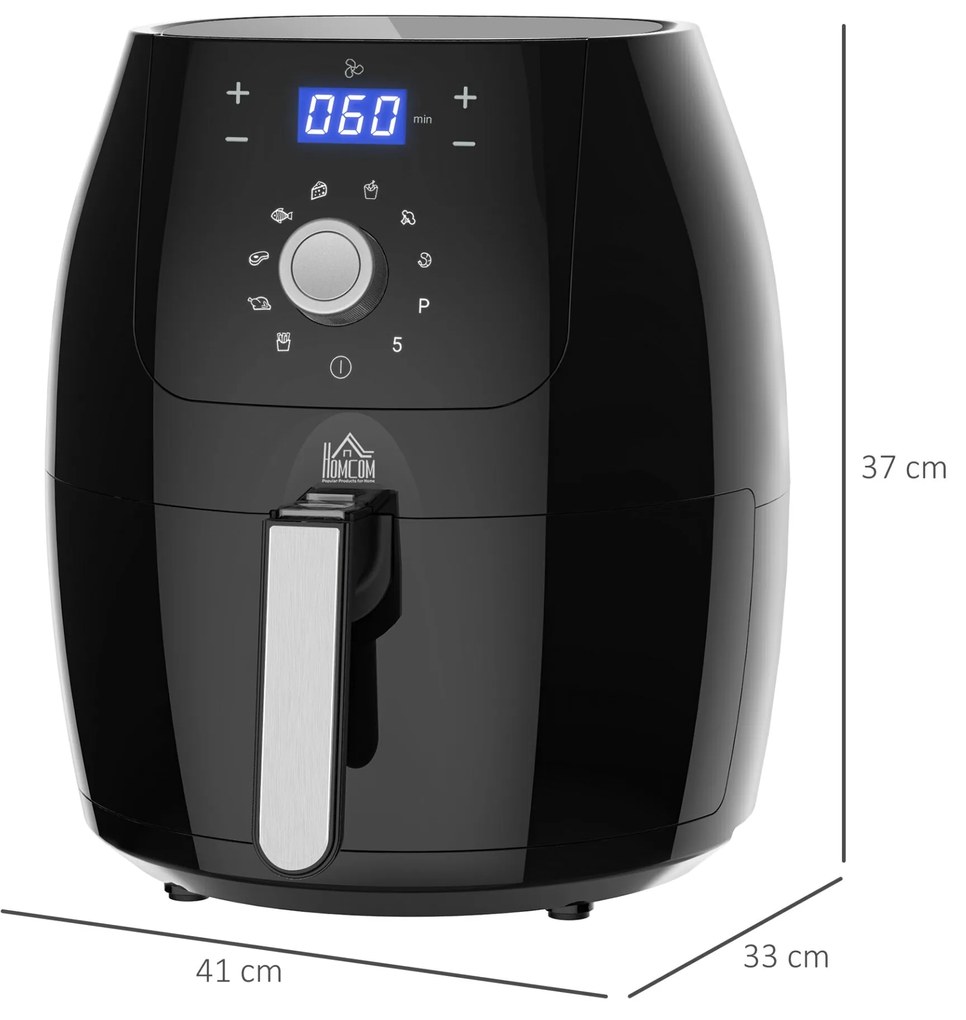 Fritadeira a Vapor de 5,5L - Design Moderno