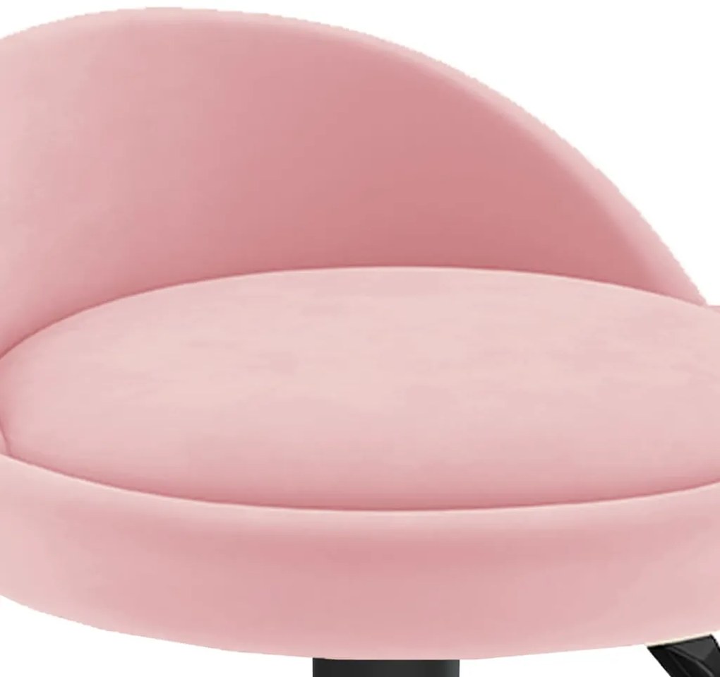 Bancos de bar 2 pcs veludo rosa