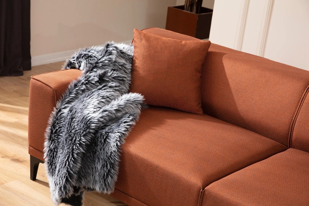 **** Sofá de 3 Lugares Petra – Laranja – 215x87x86 cm

**