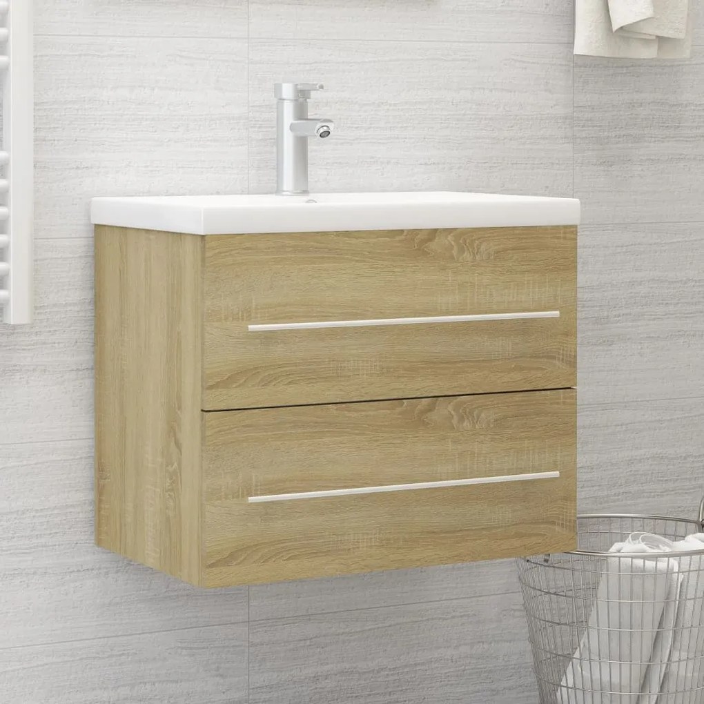 804695 vidaXL Armário de lavatório 60x38,5x48 cm contrapl. carvalho sonoma