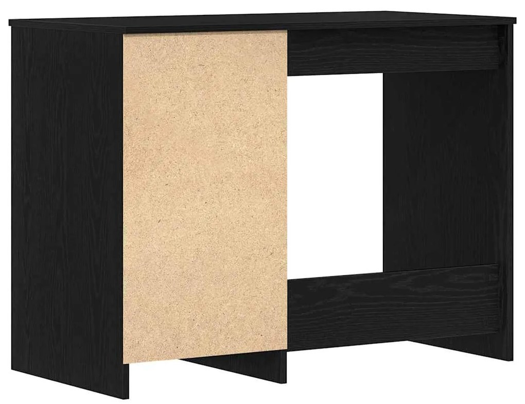 Mesa vidaXL Preta de Carvalho 100x50x76 cm em Madeira Envernizada