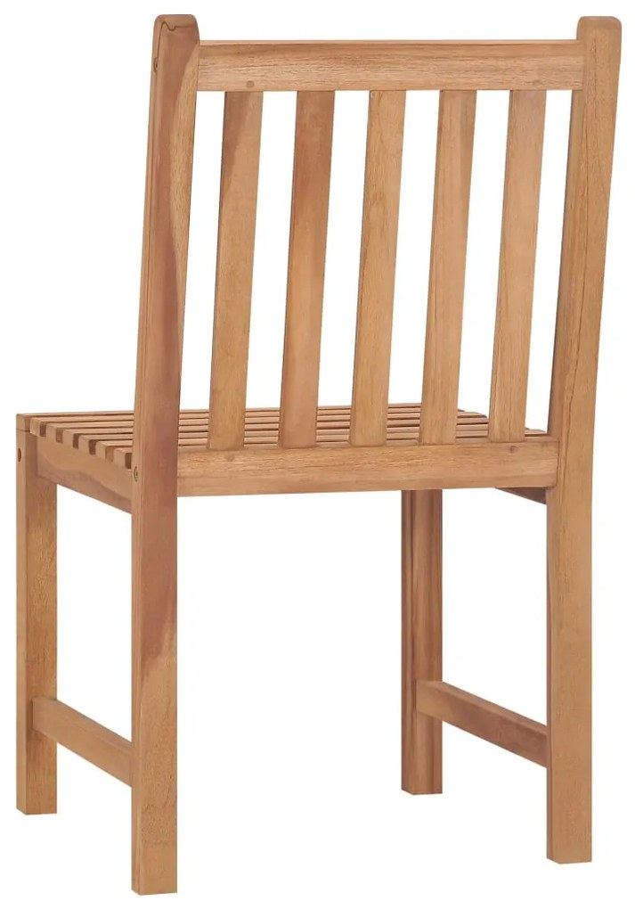 5 pcs conjunto de jantar para jardim madeira de teca maciça