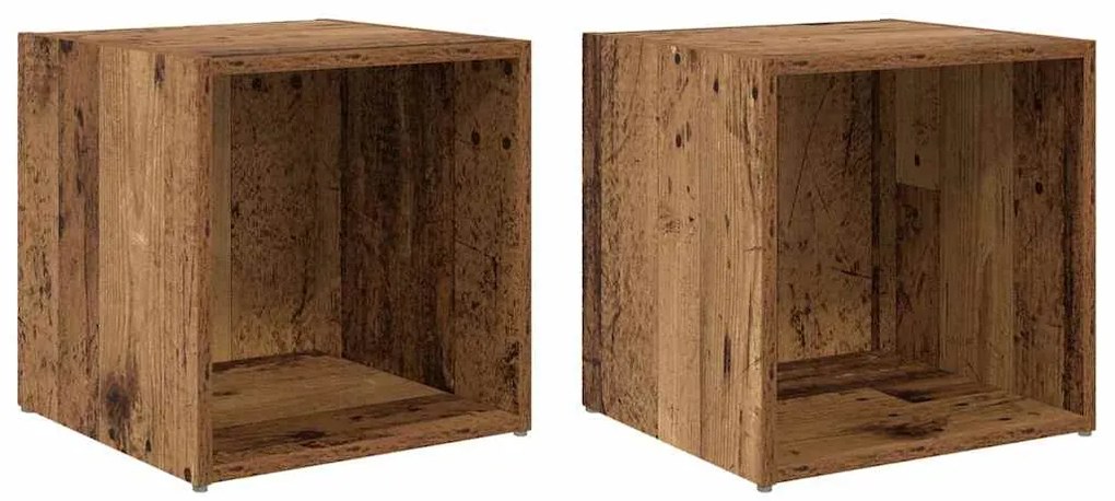 Gabinete para TV 2 pcs Castanho 37 x 35 x 37 cm