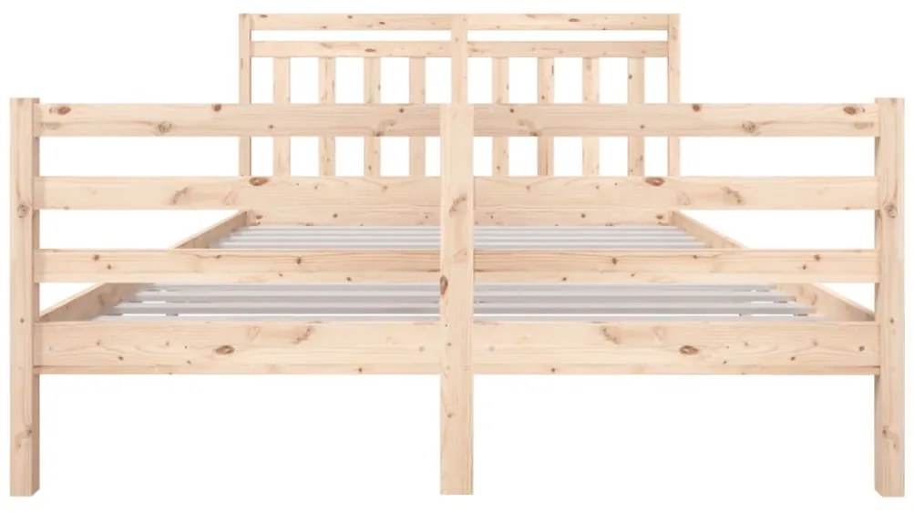 Estrutura de cama king size 150x200 cm madeira maciça