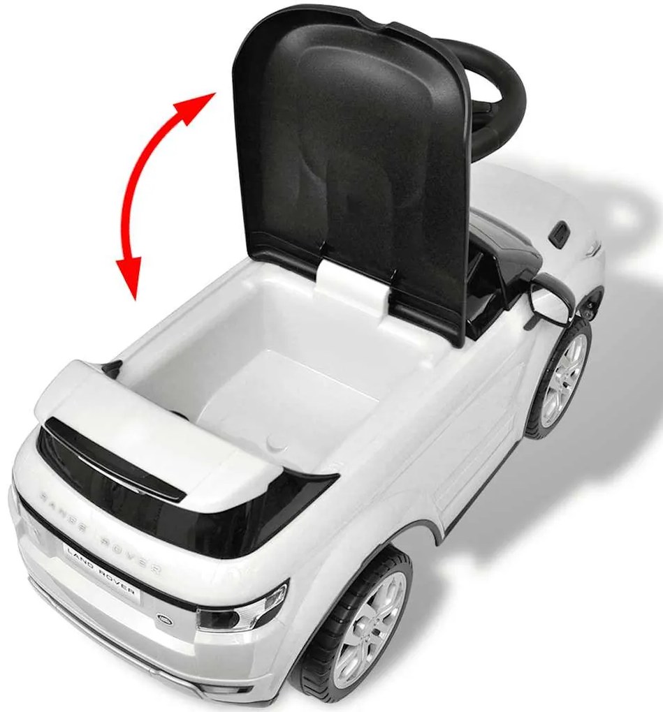 Motocicleta eléctrica Land Rover 348 para crianças com musica - branca