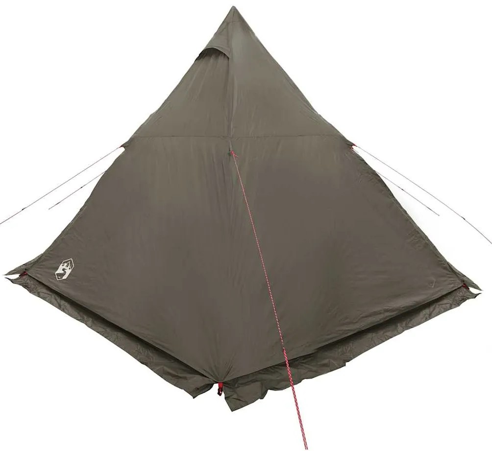Tenda familiar tipi para 6 pessoas impermeável castanho