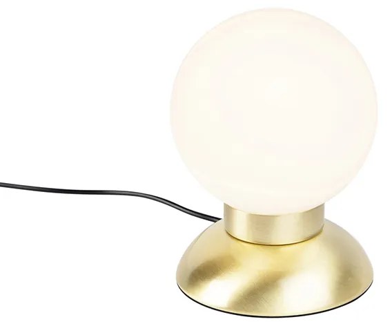 Candeeiro de mesa design regulável em ouro incl. LED - Majestic Moderno