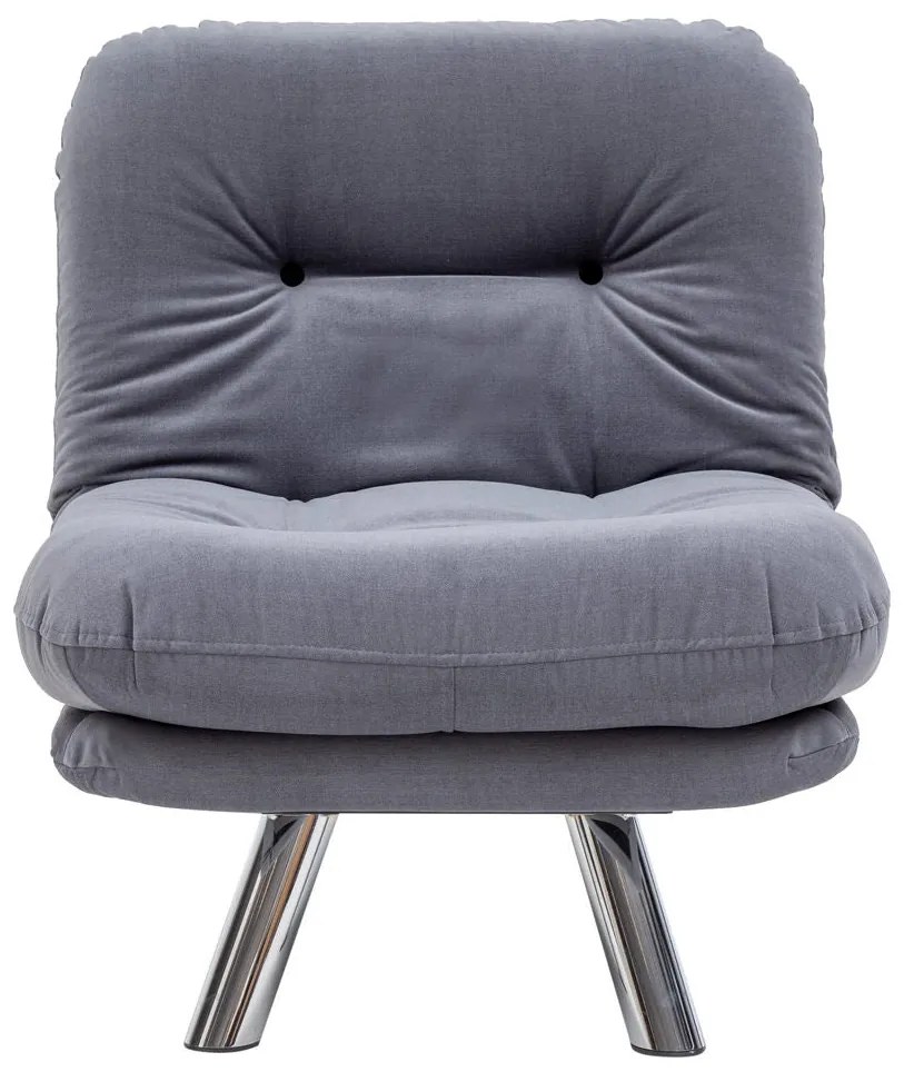Sofá-Cama Individual Misa – Cinzento – 110 x 70 cm