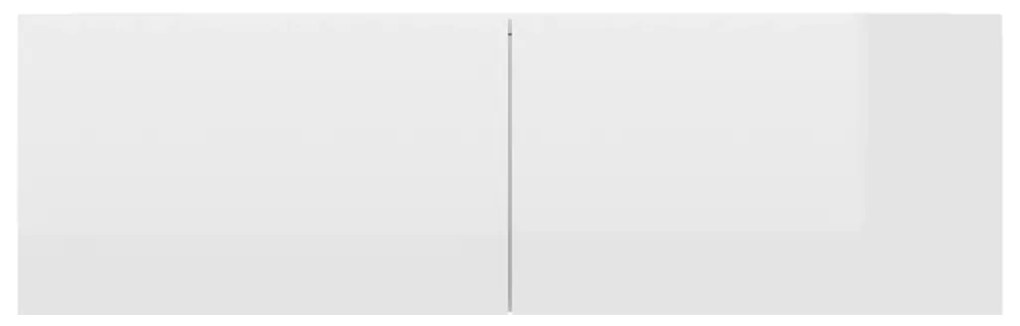 Móveis de TV 4 pcs 100x30x30 cm contraplacado branco brilhante