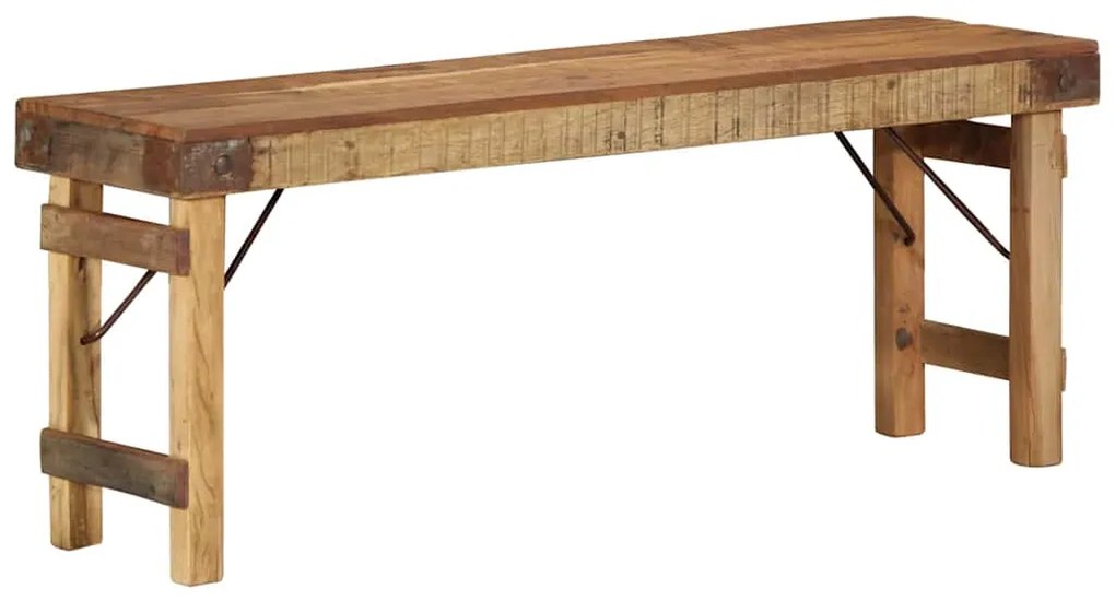 vidaXL banco Natural 110 x 35 x 46 cm Madeira Velha Recuperada