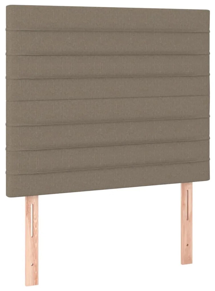 Estrutura de cama sem colchão 90x190 cm tecido cinzento