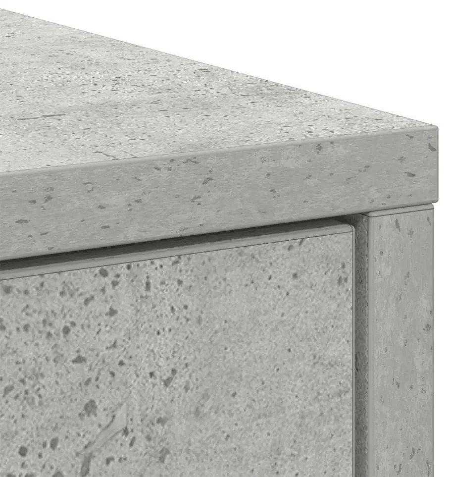 Aparador com gavetas e portas 70,5x34x74,5 cm cinza cimento