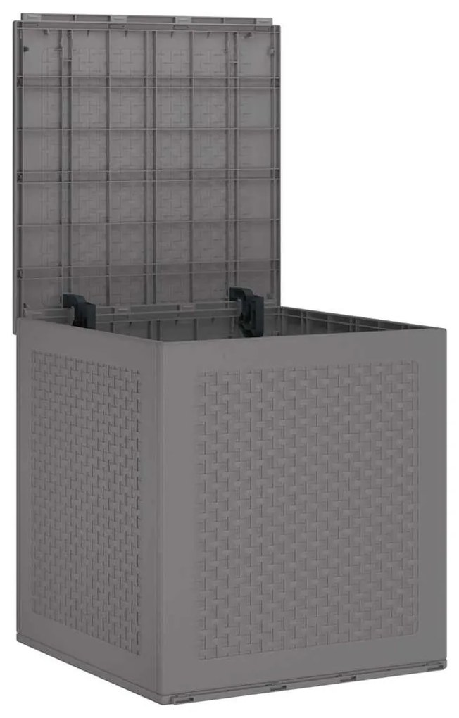 Caixa de Armazenamento para Jardim Cinzento-Claro 55x53x57 cm PP