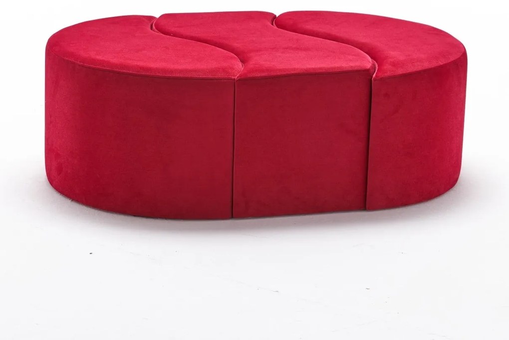 Pouffe Alya Puf – Vermelho – 120x40x80 cm