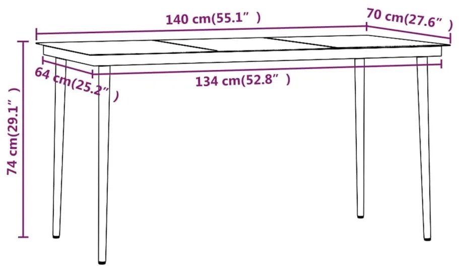 7 pcs conjunto de jantar p/ jardim c/ almofadões bege e preto