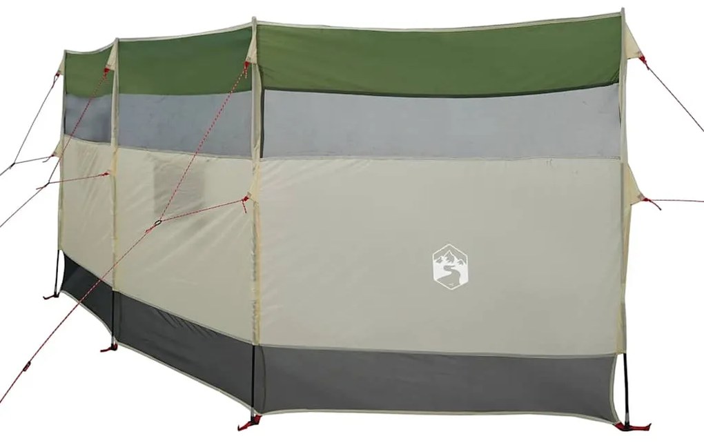 Corta-vento de campismo 510x153 cm impermeável verde
