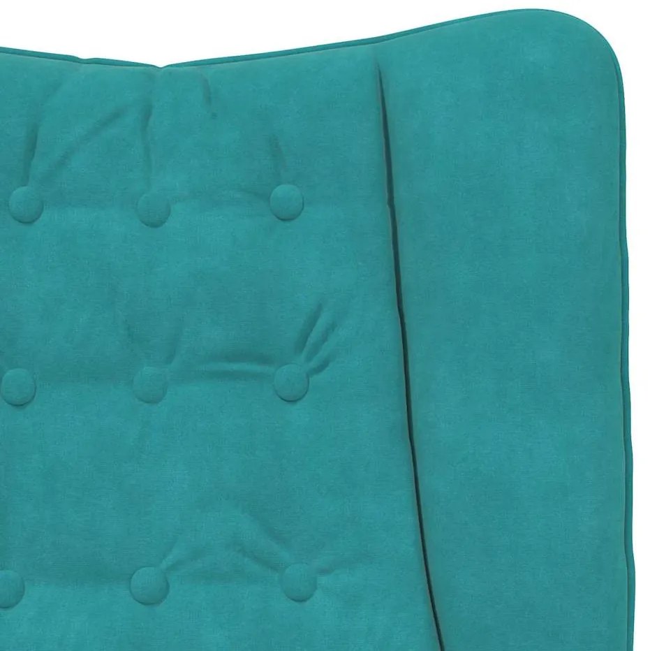 Poltrona Relaxante Velvet Turquesa