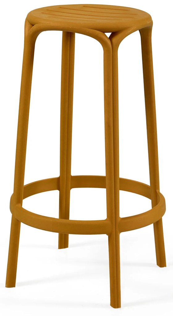 Banco Alto WOODY 67H - Pack 30 unidades, Mostarda