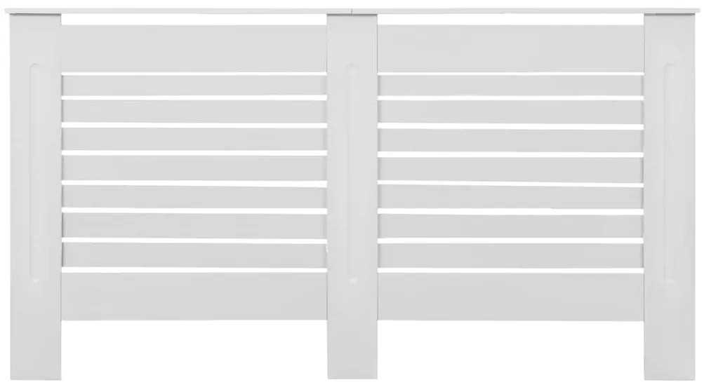 Cobertura de radiador 152x19x81,5 cm MDF branco