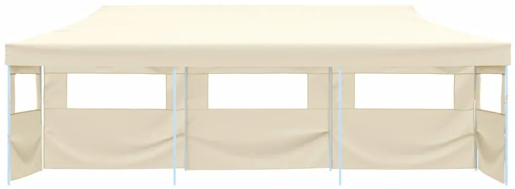Tenda para festas pop-up dobrável c/ 5 paredes 3x9 m creme