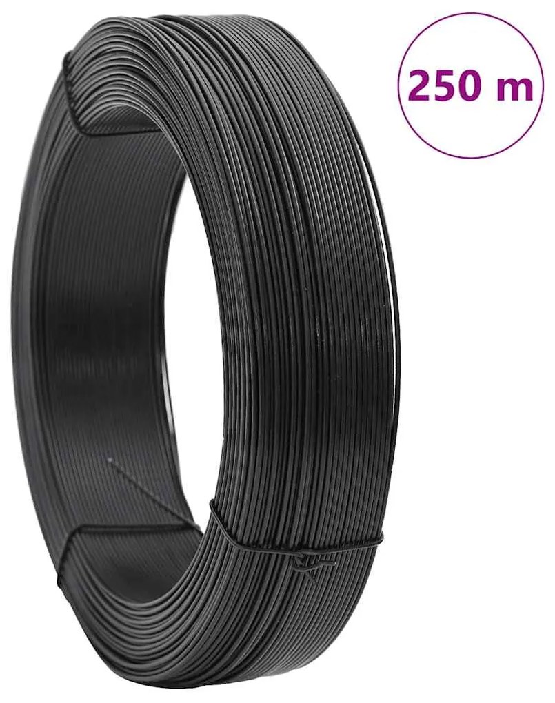 Arame para prender cerca 250 m 1,4/2 mm aço antracite
