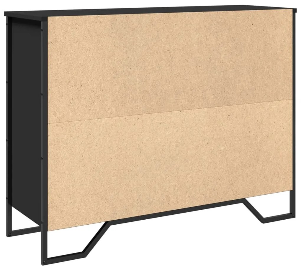 Aparador 97x32,5x74,5 cm derivados de madeira preto