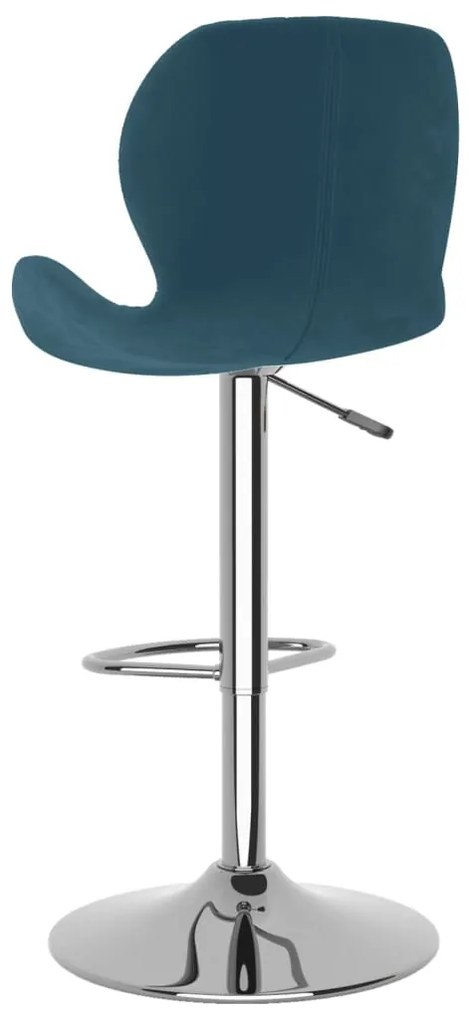Bancos de bar 2 pcs veludo azul