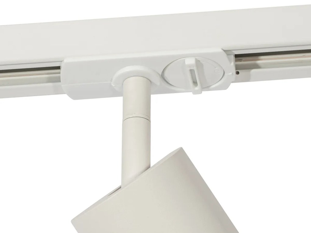 Foco Moderno com Anel Branco para Sistema de Calha Monofásico GU10 50mm - Iconic Jeana