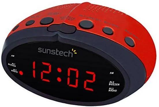 Rádio Despertador Sunstech FRD16RD Vermelho